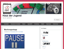 Tablet Screenshot of haus-der-jugend.info
